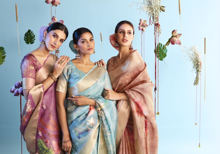 Lotus Reverie Setup Campaign Shoot Digital Print Saree DOT DESIGN Production Photography