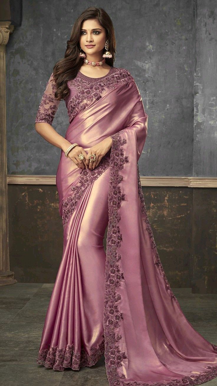 Satin Silk Saree