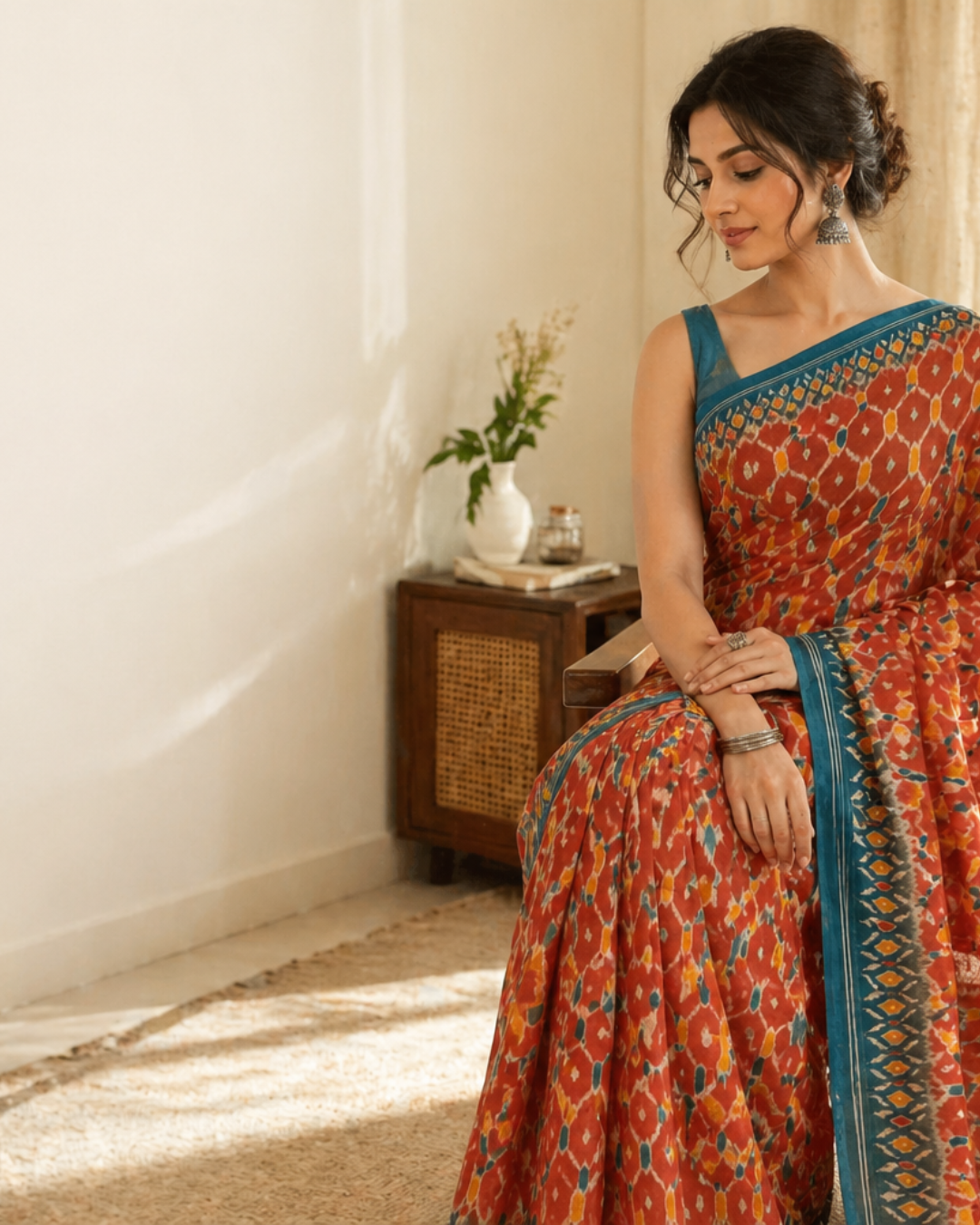soft cotton saree lightweight breathable daily wear